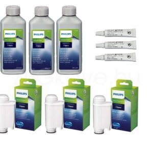 3 db – Philips / Saeco Intenza vízszűrő, vízkőtelenítő, szilikonzsír